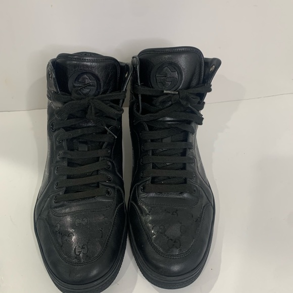Black Gucci Hightop sneakers - Picture 7 of 15